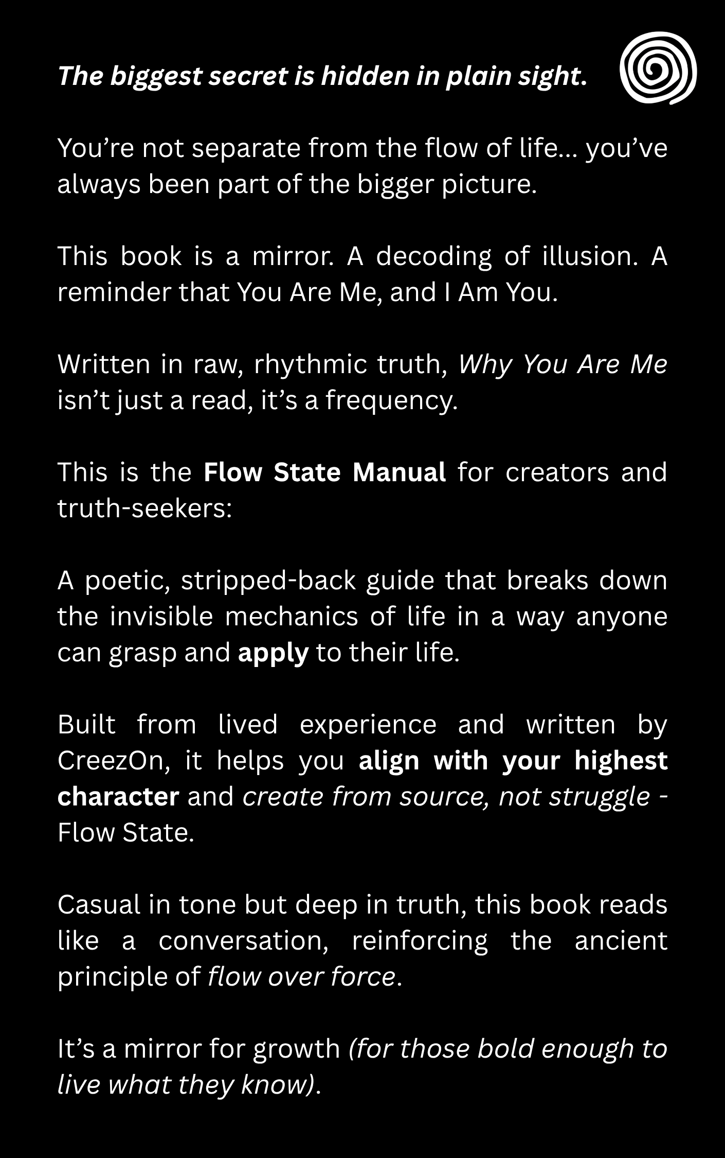 WHY YOU ARE ME (E-Book)